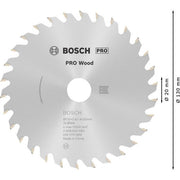 Bosch - Kreissägeblatt PRO Wood Kreissägeblatt, 2608640583 130 x 2,4 x 20 mm