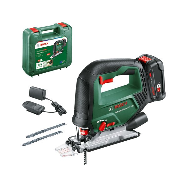 Bosch - Stichsäge (Akku) Akku-Stichsäge, 1 x Akku AdvancedSaw 18V-140 PBA 18V 2.0Ah