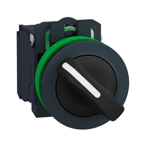 Schneider Electric - Wahlschalter, Komplettgerät Wahlschalter XB5FD25 schwarz, 30mm