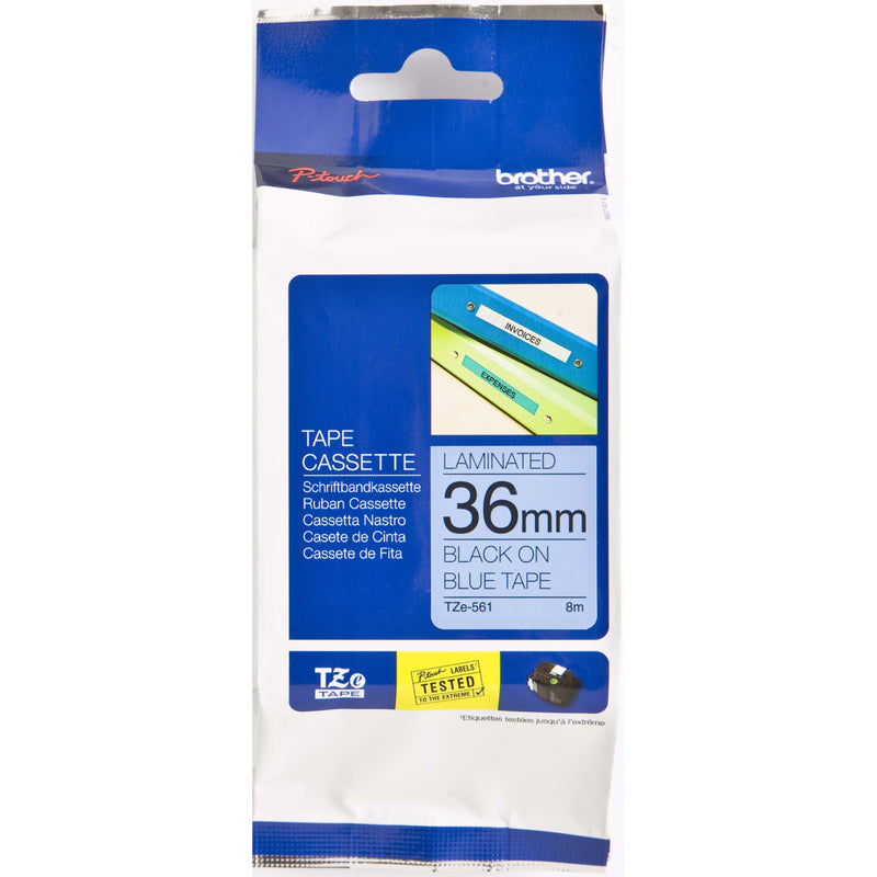 Brother - Schriftband Schriftbandkassette TZe-561 BF.blau/DF.schwarz