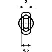 HellermannTyton - Durchführungstülle Schutzkappe HV4822-PVC-NA-N1 − 2000 Stück