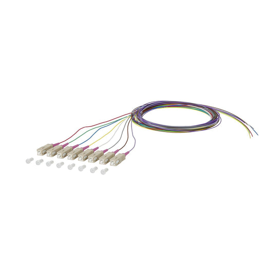 Metz Connect - LWL-Pigtail OpDAT Pigtail SC-PC 150N1CO0020E8 OM4 8 Farben − 8 Stück