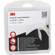 3M - Klettband Haken Schlaufen SJ352W/IPS 25mmx1,25m,4,4mm − 4 Stück