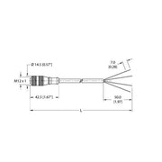 Turck - Konfektioniertes Sensor-Aktor-Kabel Aktuator- u. Sensorleitung RK 4.4T-2