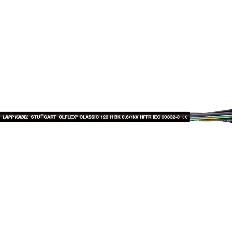 Lapp Kabel&Leitung - Energiekabel >= 1 kV, für ortsveränderlichen Einsatz ÖLFLEX CLASSIC 128 H BK 1123520 0,6/1 KV 2X1