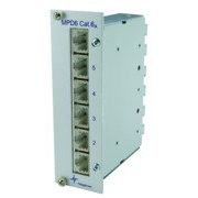 Telegärtner - Patchpanel Kupfer Mini-Verteiler Cat.6A 100006991 MPD6-HS K 3HE/8TE