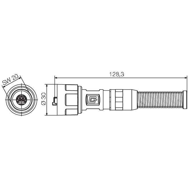 Weidmüller - Modularer Steckverbinder RJ45 Set m.Crimpanschluss IE-PS-V01M-RJ45-THBP Bajonett Metall V01 − 10 Stück