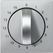 Merten - Abdeckung/Bedienelement für Installationsschalterprogramme Zentralplatte alu 539060 f. Zeitsch.-Einsatz