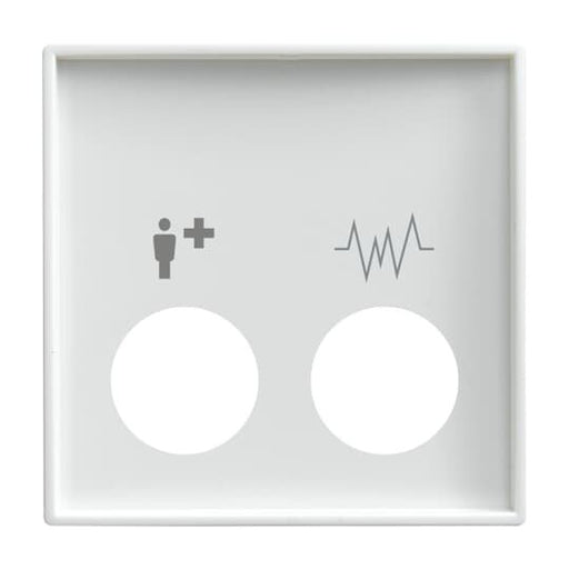 Busch-Jaeger - Zentralelement Klinikinstallation Zentralscheibe alpinws 2548-020 E-914 Licht-Ton-Rufsysteme − 1 Stück by Busc
