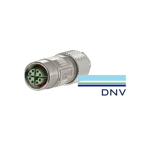 Metz Connect - Rundsteckverbinder, feldkonfektionierbar (Industriesteckverbinder) M12 Buchse feldkonfektio. MMF881A315-DNV X-kodiert − 10 Stück