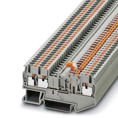 Phoenix Contact - Trenn- und Messtrenn-Reihenklemme Durchgangsreihenklemme PT 2,5-TWIN-MT 0,14-4qmm, 5,2mm, gr