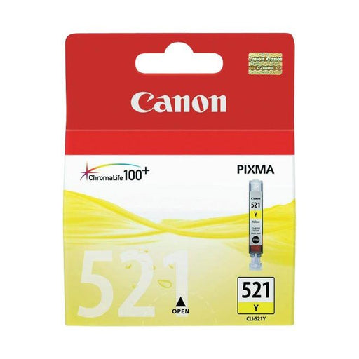 Canon - Verbrauchsmaterial für Telefax/Drucker/MFC Tintenpatrone CLI-521Y 9mlge gelb