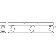 Ledvance - Decken-/Wandleuchte LED-Spotstrahler Decor #4058075828346 3 Spots, CCT,  weiß