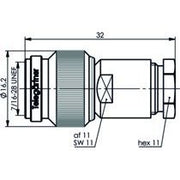 Telegärtner - Koax-Steckverbinder TNC-Kabelstecker 100023817 75Ohm