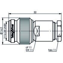 Telegärtner - Koax-Steckverbinder TNC-Kabelstecker 100023817 75Ohm