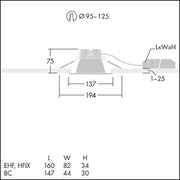 Thorn - Downlight/Strahler/Flutlicht LED-Downlight CETUS3S800-840EHFRWH 840