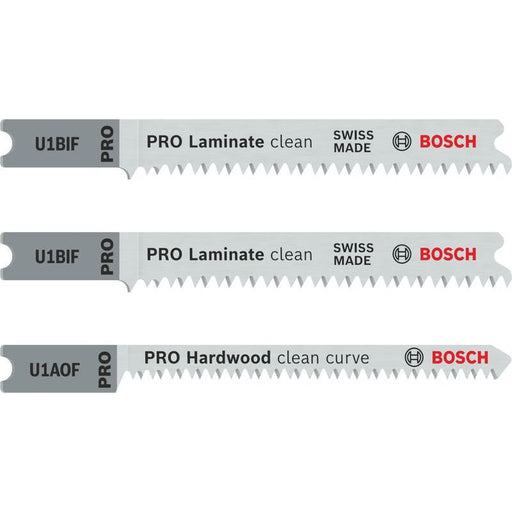 Bosch - Sägeblatt Sortiment PRO Laminate Set, 2608636430 U-Schaft, 3-tlg