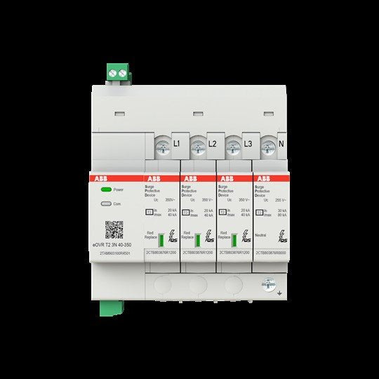 ABB Stotz S&J - Überspannungsableiter für Energietechnik/Stromversorgung digitaler SP eOVR T2 3N 40-350
