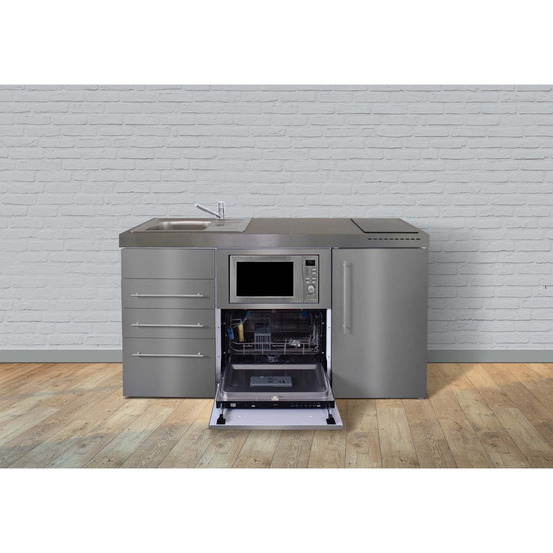 Stengel - Mini-Küche Miniküche Premiumline MPGSMS3ES160GSIKFrBl Edelstahl