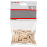Bosch - Stab-/Riffeldübel Holzdübel 8 mm, 2607000446 40 mm, 40er-Pack