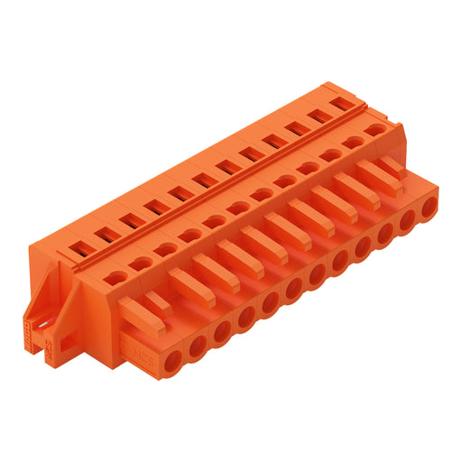 WAGO - Kabelsteckverbinder für Leiterplattensteckverbinder 1-Leiter-Federleiste 231-312/031-000 CAGECLAMP,2,5mm²,or − 25 Stück