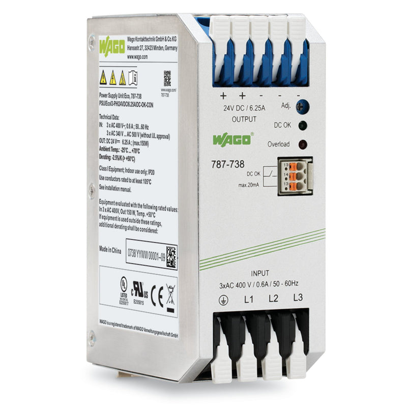 WAGO - Gleichstromversorgung Eco Netzgerät 787-738 24V 6,25A