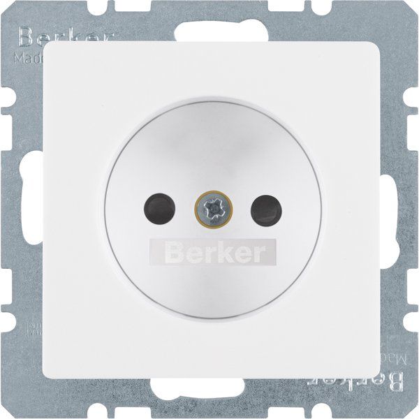 Berker - Steckdose o.Schutzkontakt 6167336089 kt Berker Q.1 polarw