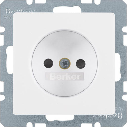 Berker - Steckdose o.Schutzkontakt 6167336089 kt Berker Q.1 polarw
