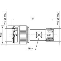 Telegärtner - Koax-Kupplung Adapter TNC-R-TNC 50 Ohm 100023837 m - f reverse − 5 Stück