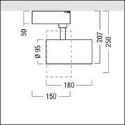 Zumtobel Group - Downlight/Strahler/Flutlicht LED - Stromschienenstrahler VIV2M 4300 #60716341 830
