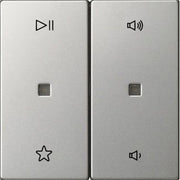 Gira - Bedienelement intelligent Wippe 2f Audiostrg 5384600 Edelstahl