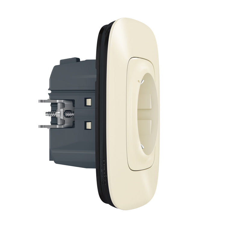 Legrand - Steckdose Schutzko-Steckdose Legrand 752694 Mandelweiss