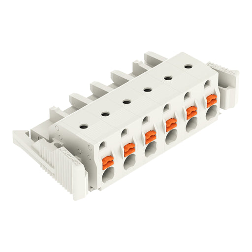WAGO - Kabelsteckverbinder für Leiterplattensteckverbinder 1-Leiter-Federleiste 2721-206/037-000 Push-inCAGECLAMP,lgr − 25 Stück