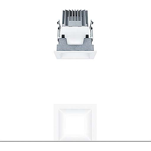 Zumtobel Group - Downlight/Strahler/Flutlicht LED - Deckeneinbauleuchte PANOS EVO #60815204 Q100H 11W830230VWHWH