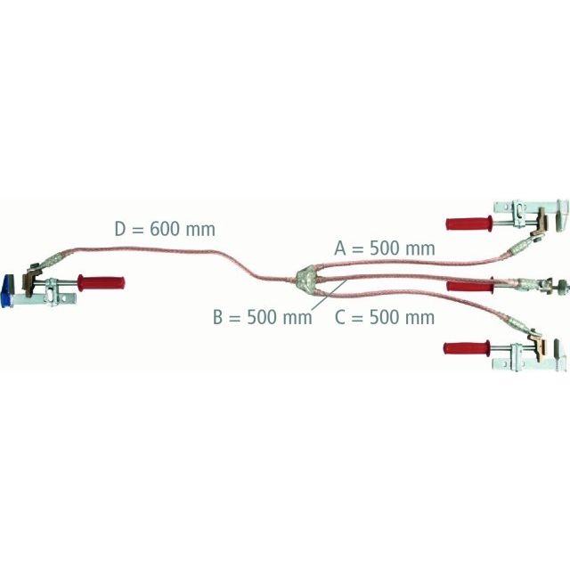 DEHN - Erdungs- und Kurzschließvorrichtung Erdungs-u.Kurzschließvorr. EKV3 35BS ZK VN63A91 3-polig, 35qmm