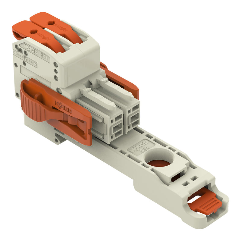 WAGO GmbH & Co. KG - Ein- und mehrpolige Klemmenleiste 1-Leiter-Federleiste 8311102038000306000 PushinCAGECLAMP,lgr − 12 Stück