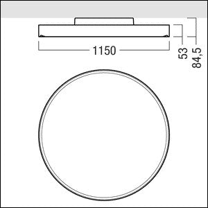 Zumtobel Group - Pendelleuchte LED-Rundleuchte ONDA2 P #42184852 4000K
