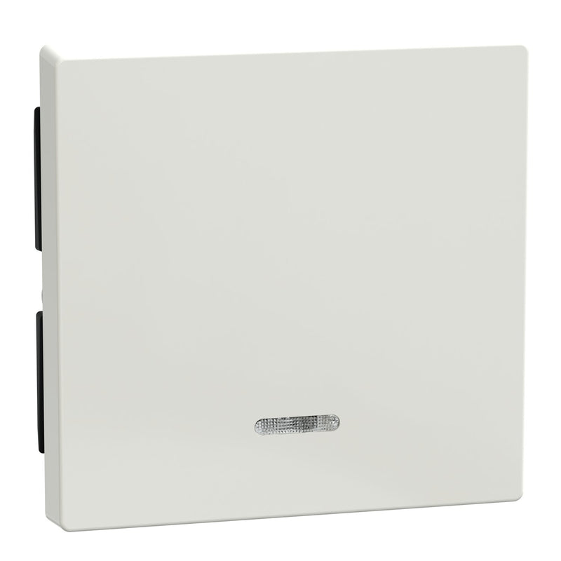 Merten - Abdeckung/Bedienelement für Installationsschalterprogramme Wippe Kontr.Fenster pws/gl 436019 f.Schal.Tast.Einsatz