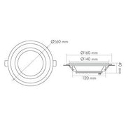 Nobile - Decken-/Wandleuchte LED-Glas-Panel 1560906047 SCCT, 350mA