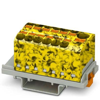Phoenix Contact - Durchgangs-Reihenklemme Verteilerblock PTFIX10/12X4-NS35-FE − 8 Stück