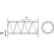 HellermannTyton - Kabelbündelungsschlauch Spiralschlauch SBPTFE4 NA-PTFE − 5 Meter
