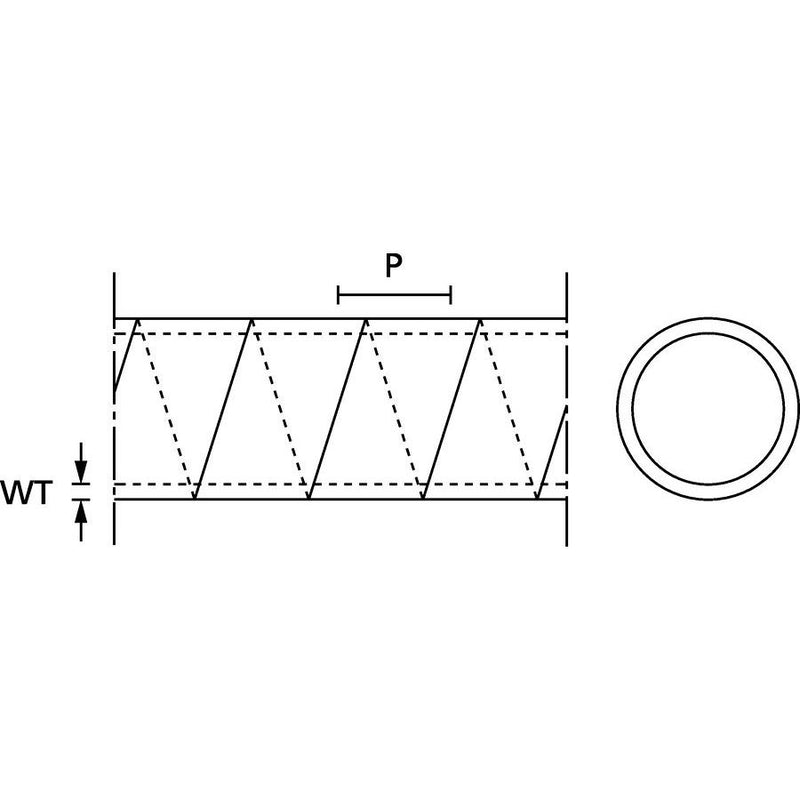 HellermannTyton - Kabelbündelungsschlauch Spiralschlauch SBPTFE4 NA-PTFE − 5 Meter