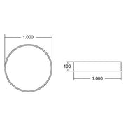 Brumberg Leuchten - Decken-/Wandleuchte LED-Anbau-Flächenleuchte 13692163 3000K
