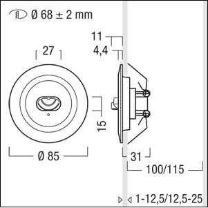 Zumtobel Group - Sicherheitsleuchte LED-Sicherheitsleuchte RESCLITE P #42185703
