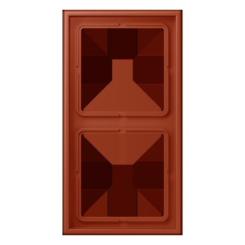 Jung - Abdeckrahmen Rahmen 2-fach LC 982 232 locre rouge