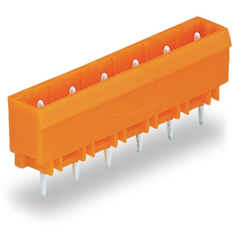 WAGO - Leiterplattensteckverbinder Stiftleiste 231-762/001-000 2p 7,62mm orange − 200 Stück