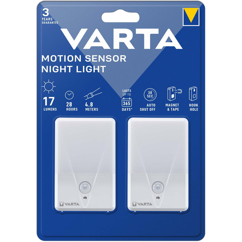Varta Cons.Varta - Taschenleuchte Bewegungsnachtlicht Night Light Bli.2 TwinPack o.Batterien − 4 Stück