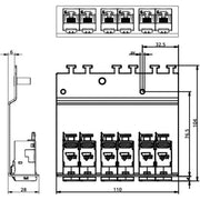 Metz Connect - Patchpanel Kupfer Patchmodul C6Amodul 6Port 130B11P2-E 180 für 1HE-Träger