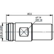 Telegärtner - Abschlusswiderstand N-Abschlusswiderstand (F) 100024166 50Ohm,1W,2Proz.,6GHz