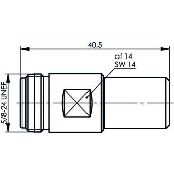 Telegärtner - Abschlusswiderstand N-Abschlusswiderstand (F) 100024166 50Ohm,1W,2Proz.,6GHz